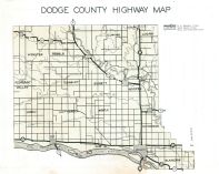 Dodge County Highway Map, Dodge County 1952